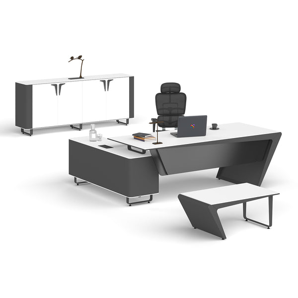 Ergonomik ve fonksiyonel Torino Makam Takımı, uzun çalışma saatlerinde konfor sağlar.