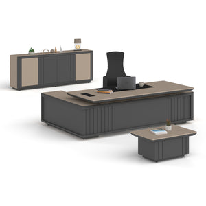 Pierro Ofis Soft Yönetici Takımı - Modern tasarımlı yönetici ofis mobilyası seti.